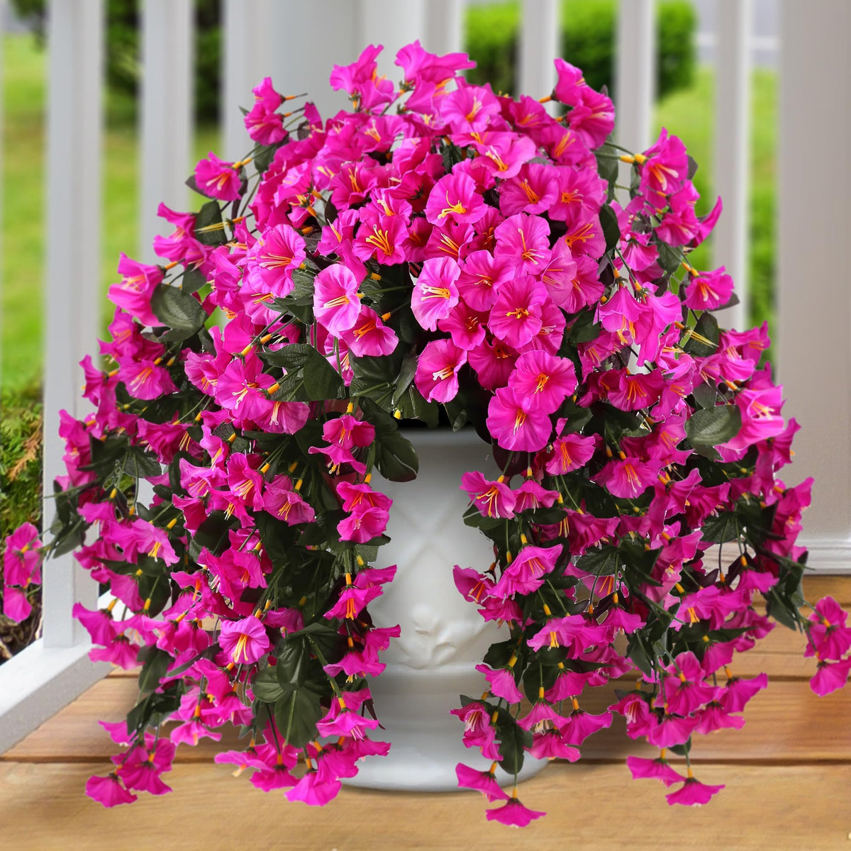 On Sale-Artificial Faux Hanging Flowers Plants - UV resistant, Waterproof,Windproof