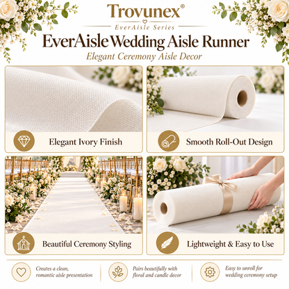 Trovunex® EverAisle Wedding Aisle Runner
