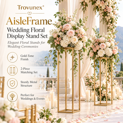 Trovunex® AisleFrame Wedding Floral Display Stand Set