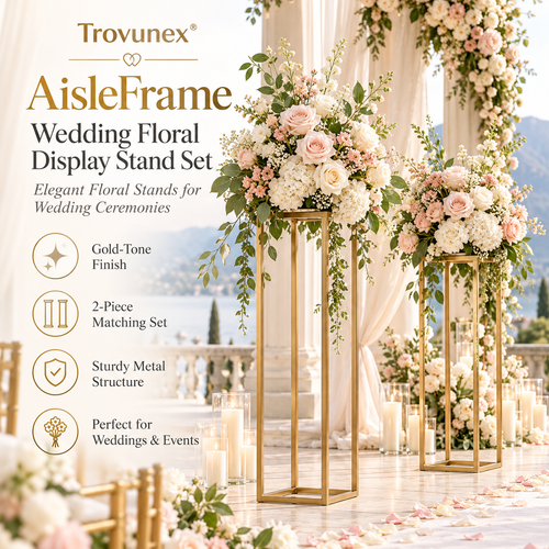 Trovunex® AisleFrame Wedding Floral Display Stand Set
