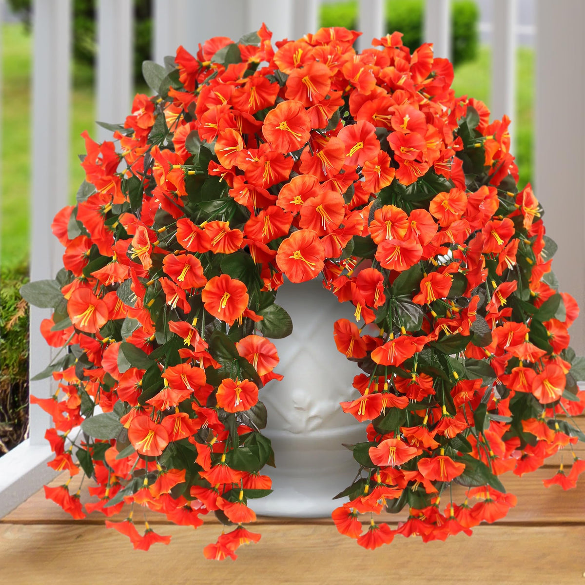 On Sale-Artificial Faux Hanging Flowers Plants - UV resistant, Waterproof,Windproof
