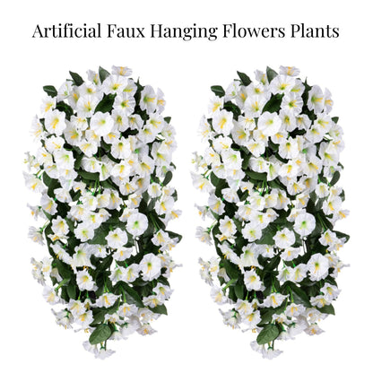 On Sale-Artificial Faux Hanging Flowers Plants - UV resistant, Waterproof,Windproof